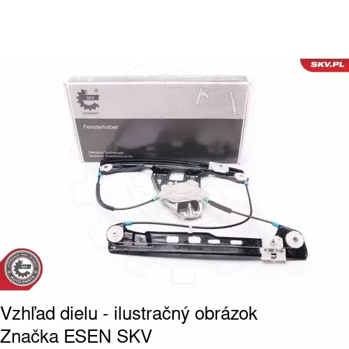 Mechanizmus sťahovania okna elektrický bez motora POLCAR 5003PSG1 - obr. 2