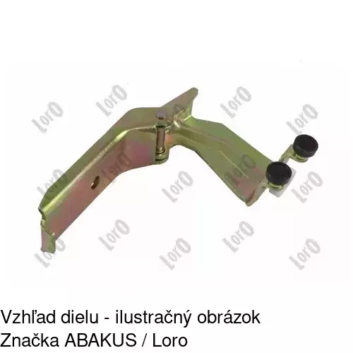 Vozík - kolieska pant posuvných dverí POLCAR 5012Z-71 - obr. 1