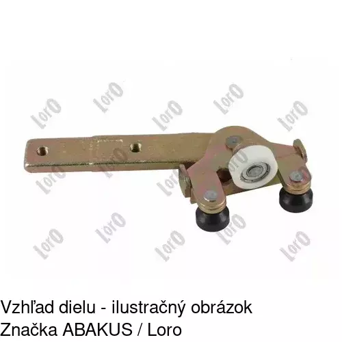 Vozík - kolieska pant posuvných dverí POLCAR 5012Z-72 - obr. 1