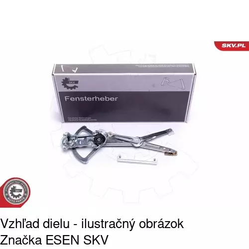 Manuálny mechanizmus okna dverí POLCAR 5014PSM2 - obr. 1