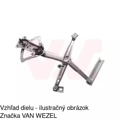 Manuálny mechanizmus okna dverí POLCAR 5014PSM2 - obr. 2