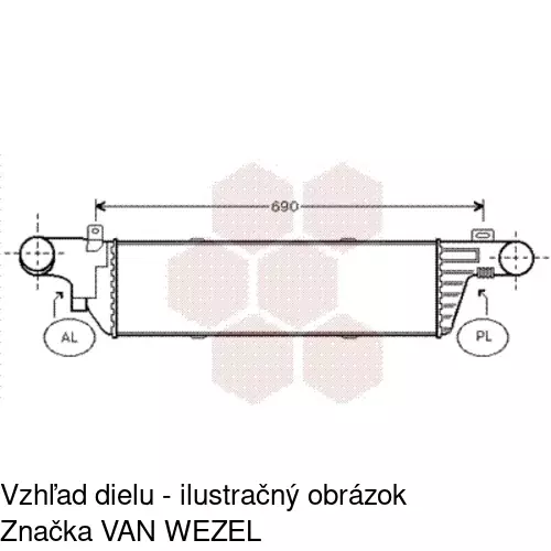 Chladiče vzduchu (Intercoolery) POLCAR 5015J8-1 - obr. 1