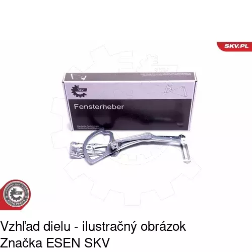 Elektrický mechanizmus okna dverí POLCAR 5015PSE2 - obr. 3