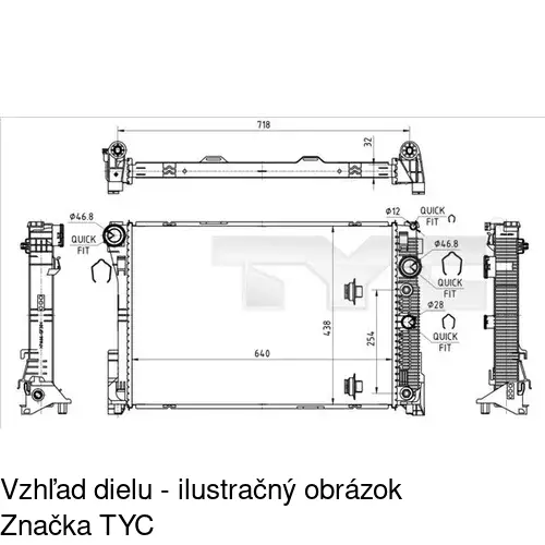 Chladiče vody POLCAR 501808-1