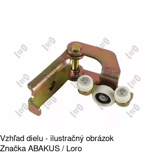 Vozík - kolieska pant posuvných dverí POLCAR 5062Z-71A - obr. 2