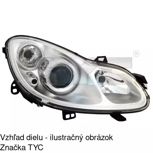 Hlavný reflektor POLCAR 509809-E - obr. 2