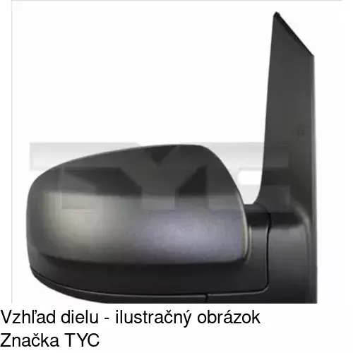 Vonkajšie zrkadlo 50N1521M /POLCAR/ - obr. 2