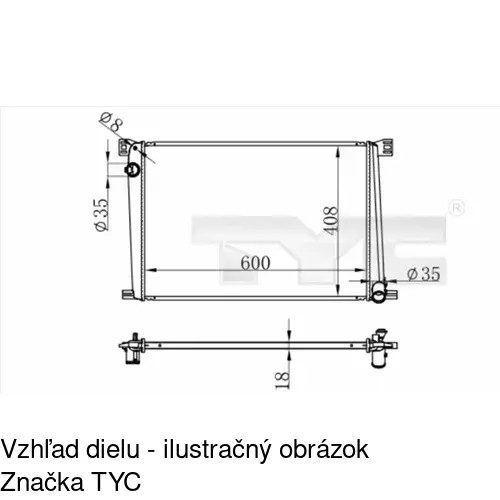 Chladiče vody POLCAR 510208-2