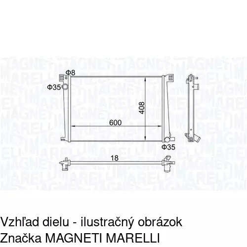 Chladiče vody POLCAR 510208-2 - obr. 2