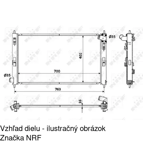 Chladiče vody POLCAR 523408-1