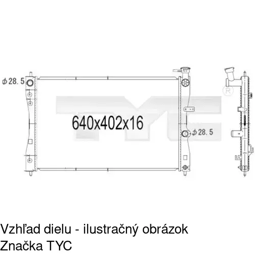 Chladiče vody POLCAR 524108-1 - obr. 2