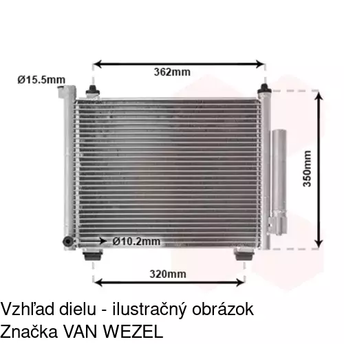 Chladiče klimatizácie POLCAR 5503K8C2 - obr. 3