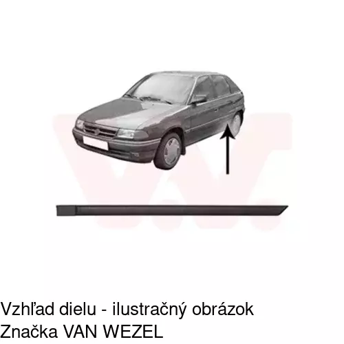 Lišta dverí POLCAR 55070047