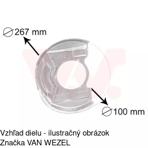 Brzdovy štít POLCAR 5507OT-3 - obr. 2