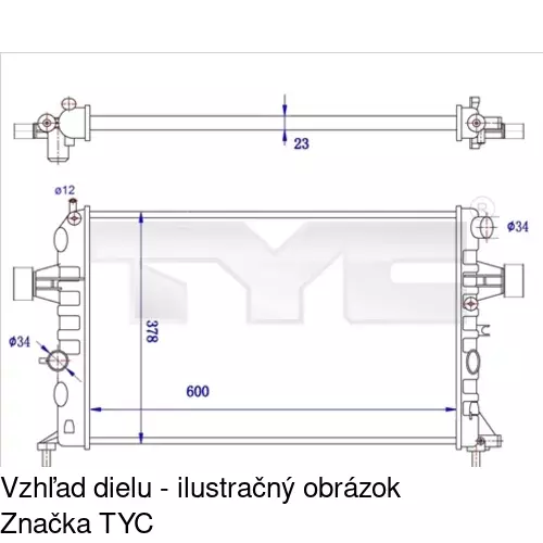 Chladiče vody POLCAR 550808-6