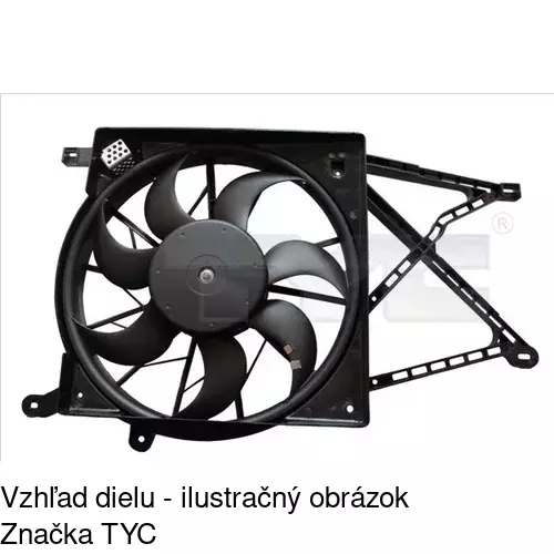 Ventilátory chladičov 550823W6 /POLCAR/