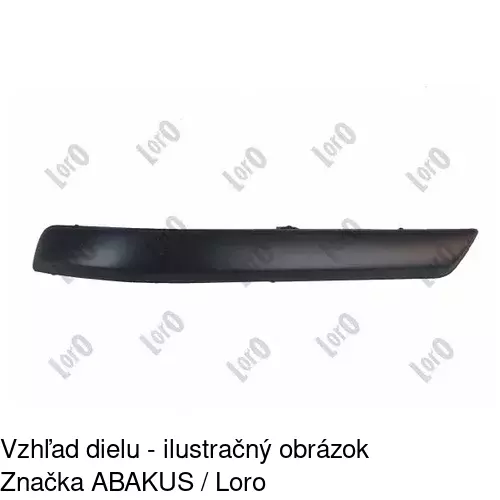 Lišta nárazníka POLCAR 55099610