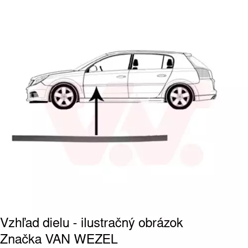 Lišta dverí POLCAR 55180031