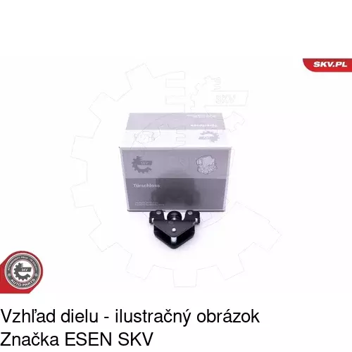 Vozík - kolieska pant posuvných dverí POLCAR 5556Z-70