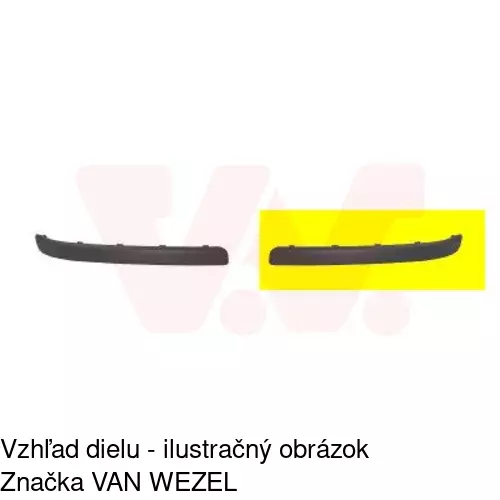 Lišta nárazníka POLCAR 555796-6 - obr. 1