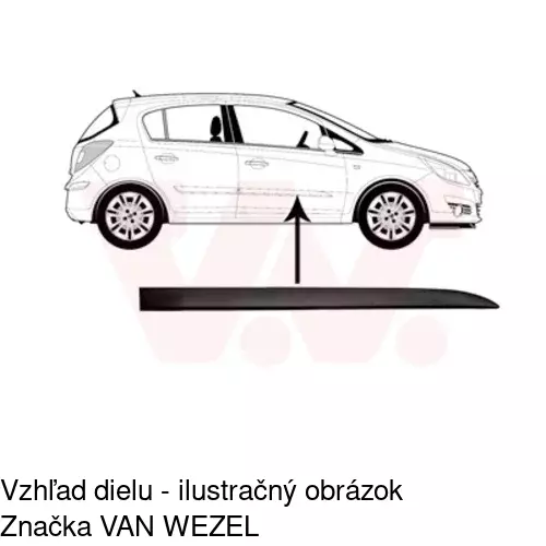 Lišta dverí POLCAR 55580032