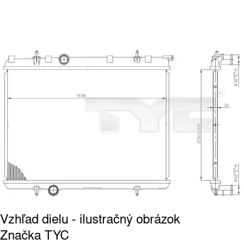 Chladiče vody POLCAR 572308-5 - obr. 1