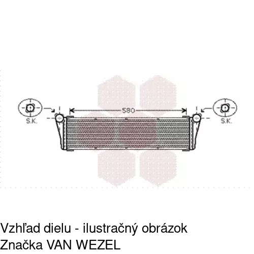 Chladiče vody POLCAR 581508-1 - obr. 1