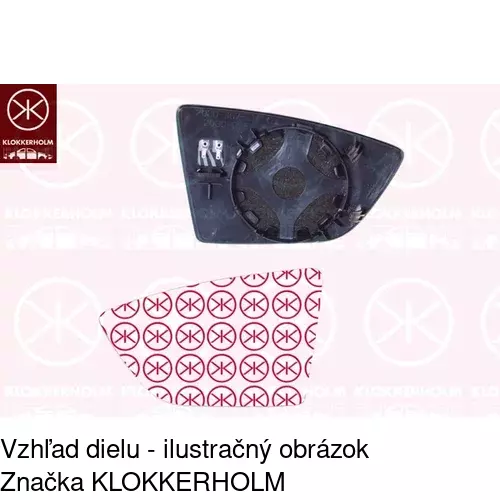 Rám vonkajšieho zrkadla POLCAR 6012552TM - obr. 1