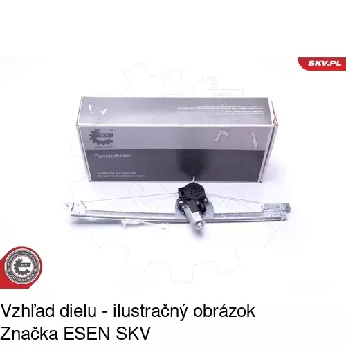 Elektrický mechanizmus okna dverí POLCAR 6026PSE1 - obr. 5