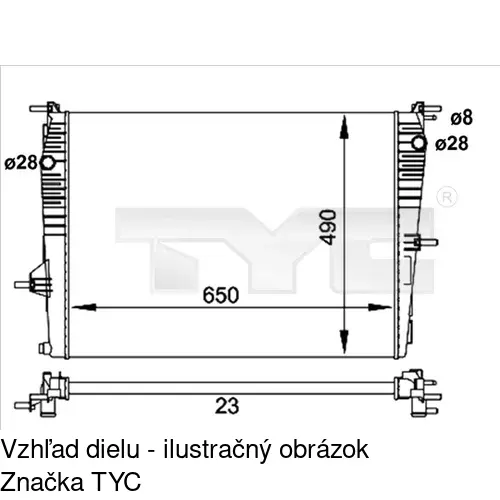 Chladiče vody POLCAR 603508-1