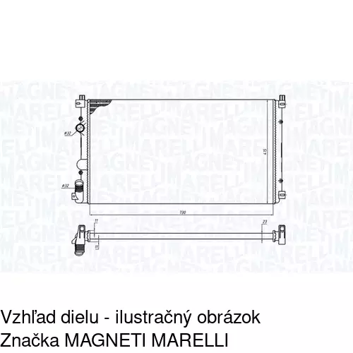 Chladiče vody POLCAR 604108-3