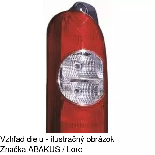 Zadné svetlo POLCAR 604188-E