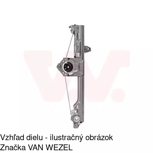 Mechanizmus sťahovania okna elektrický bez motora POLCAR 6056PSG4 - obr. 4