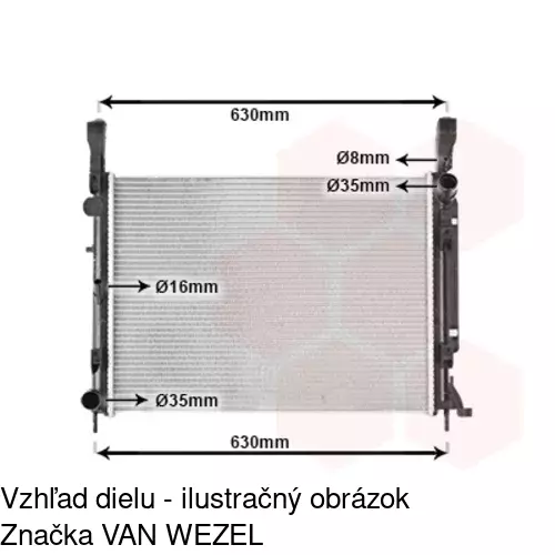 Chladiče vody POLCAR 606208A1 - obr. 4