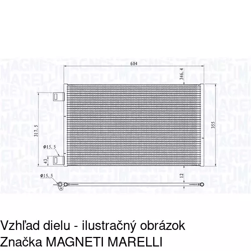 Chladiče klimatizácie POLCAR 6062K8C1S - obr. 1