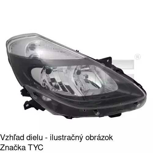 Hlavný reflektor POLCAR 6064094E - obr. 2