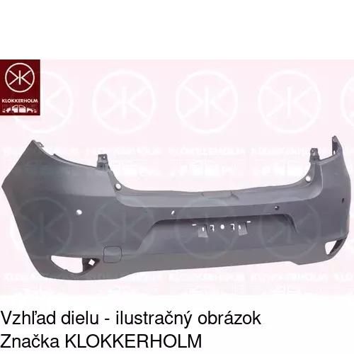 Zadný nárazník POLCAR 606496-J - obr. 1