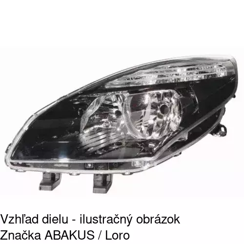 Hlavný reflektor POLCAR 607310-E - obr. 3