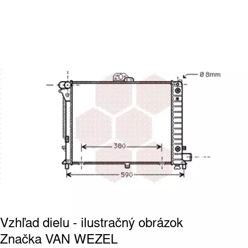 Chladiče vody POLCAR 652008-4 - obr. 2