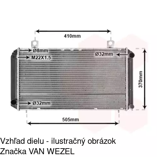 Chladiče vody POLCAR 652008-8