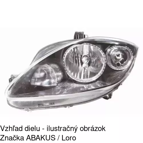 Hlavný reflektor POLCAR 675510-V