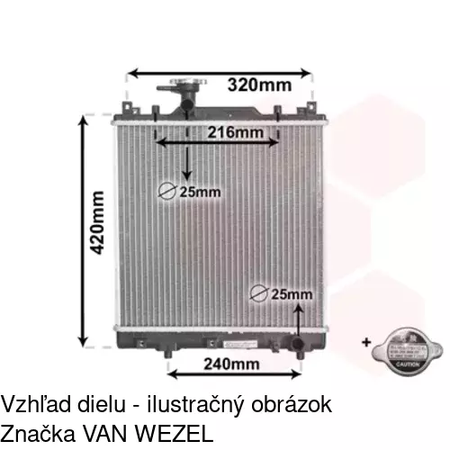 Chladiče vody POLCAR 740708-1 - obr. 2