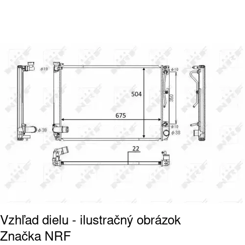 Chladiče vody POLCAR 806108-5