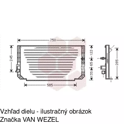 Chladiče klimatizácie POLCAR 8112K8B1 - obr. 1