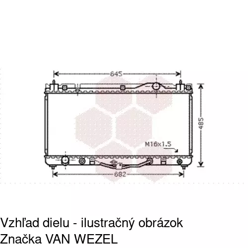 Chladiče vody POLCAR 813708-3 - obr. 2