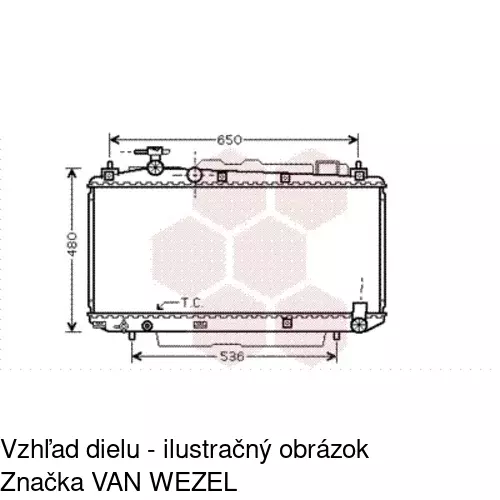 Chladiče vody POLCAR 814608-3 - obr. 3