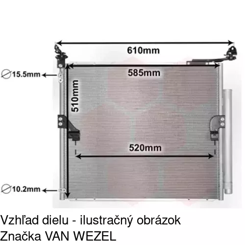 Chladiče klimatizácie POLCAR 8181K8C1 - obr. 1