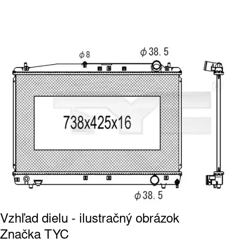 Chladiče vody POLCAR 818708-1