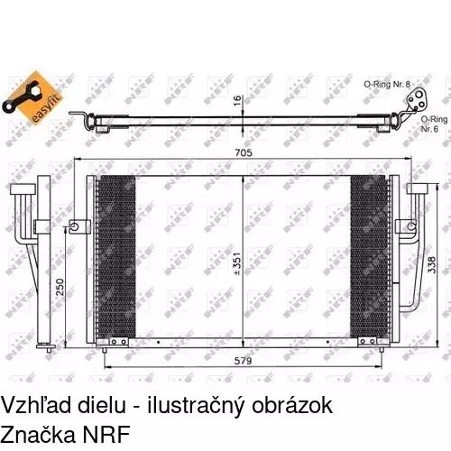 Chladiče klimatizácie 9040K8C1S /POLCAR/ - obr. 1