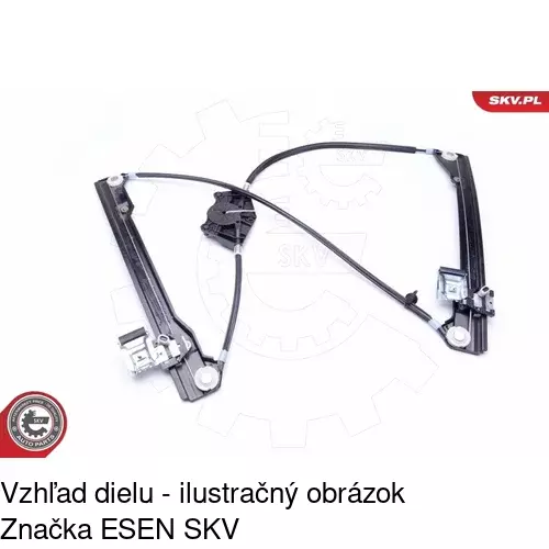 Mechanizmus sťahovania okna elektrický bez motora POLCAR 9501PSG1